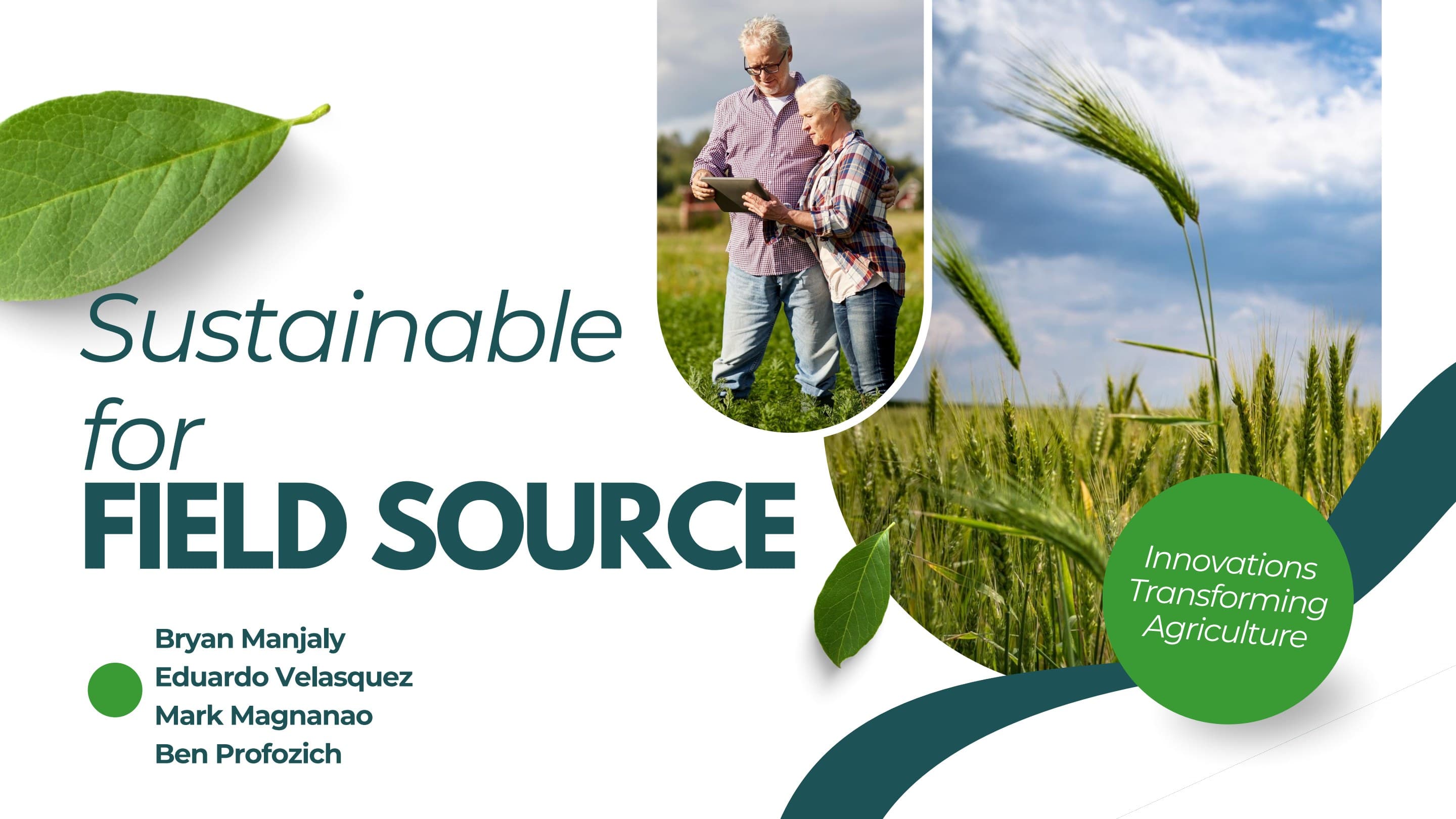 Sustainable for Field Source presentation slide